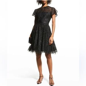 Shoshanna Black Lace Dress